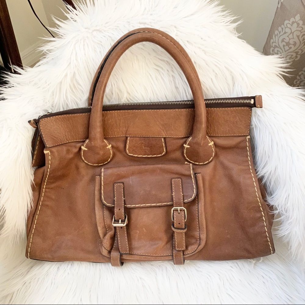 Chloe’ whiskey Edith satchel leather bag - Picture 3 of 15